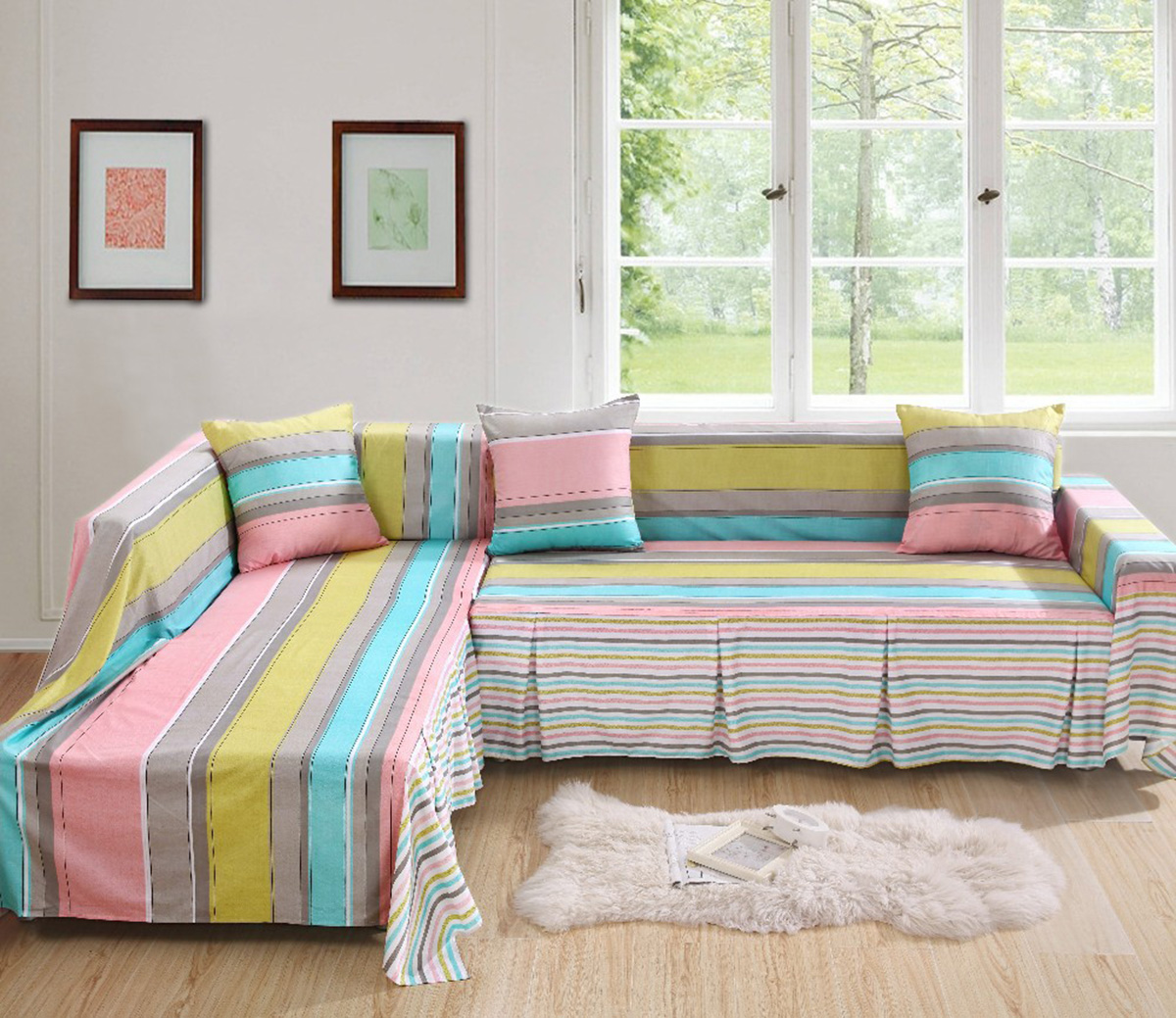 7 способов красиво застелить угловой диван пледом - магазин мебели Dommino