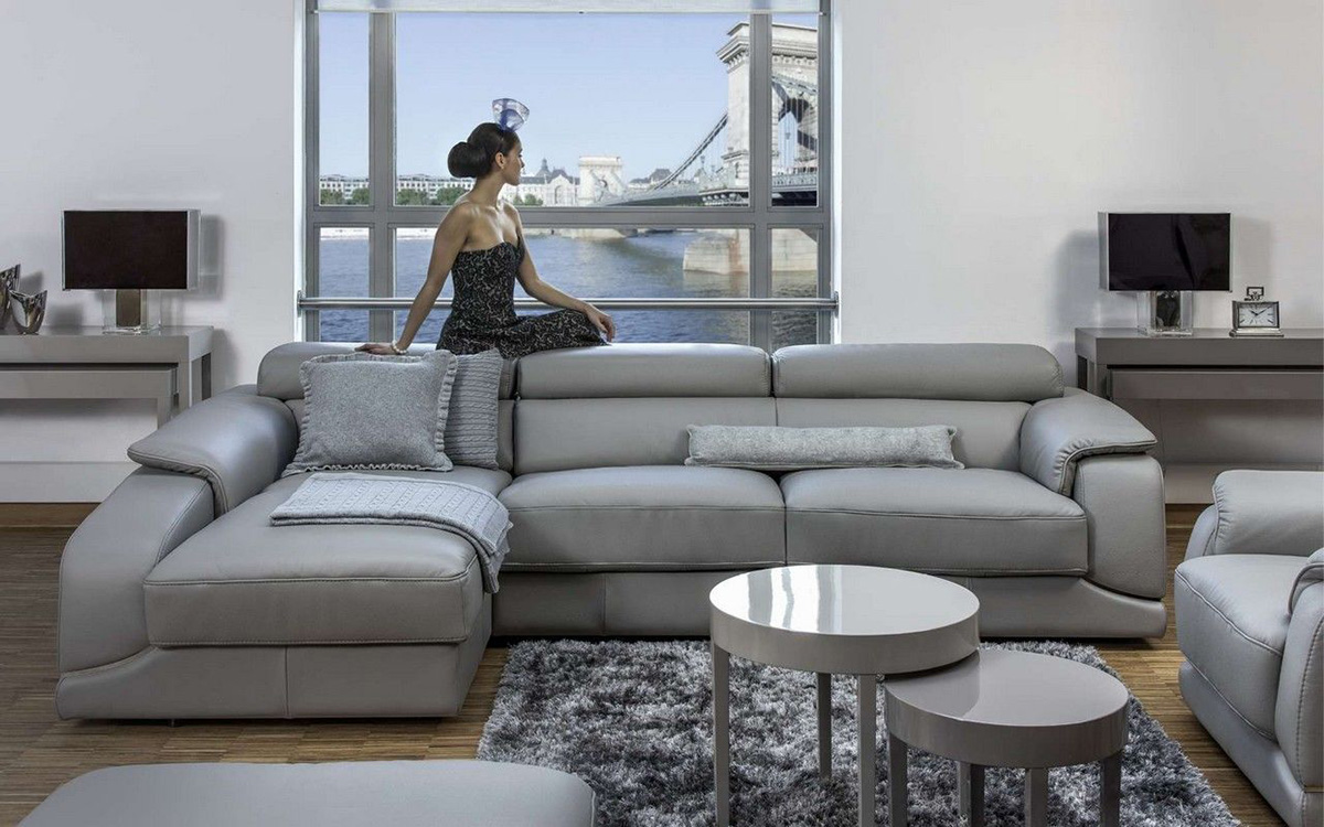 Кожаные угловые диваны - обязательный атрибут роскошной гостиной - магазинмебели Dommino